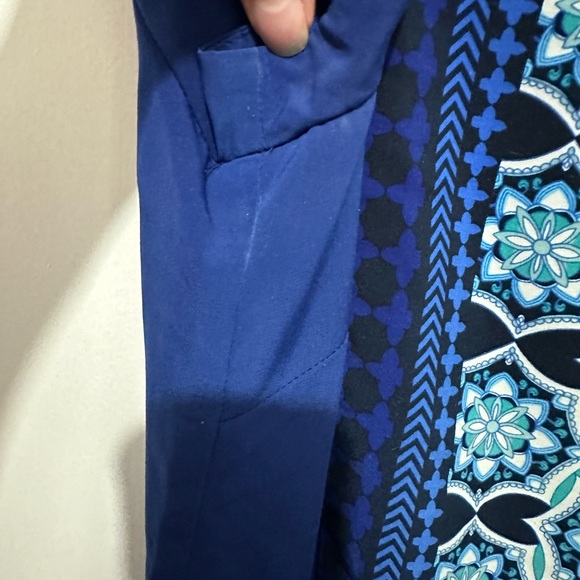 Banana Republic Factory Blue Medallion Shift Dress - Picture 3 of 8